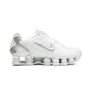 Nike Shox TL White Metallic Silver Max Orange (Women's)
