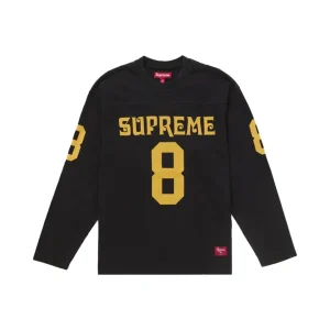 Supreme Affiliated L/S Football Top Black
